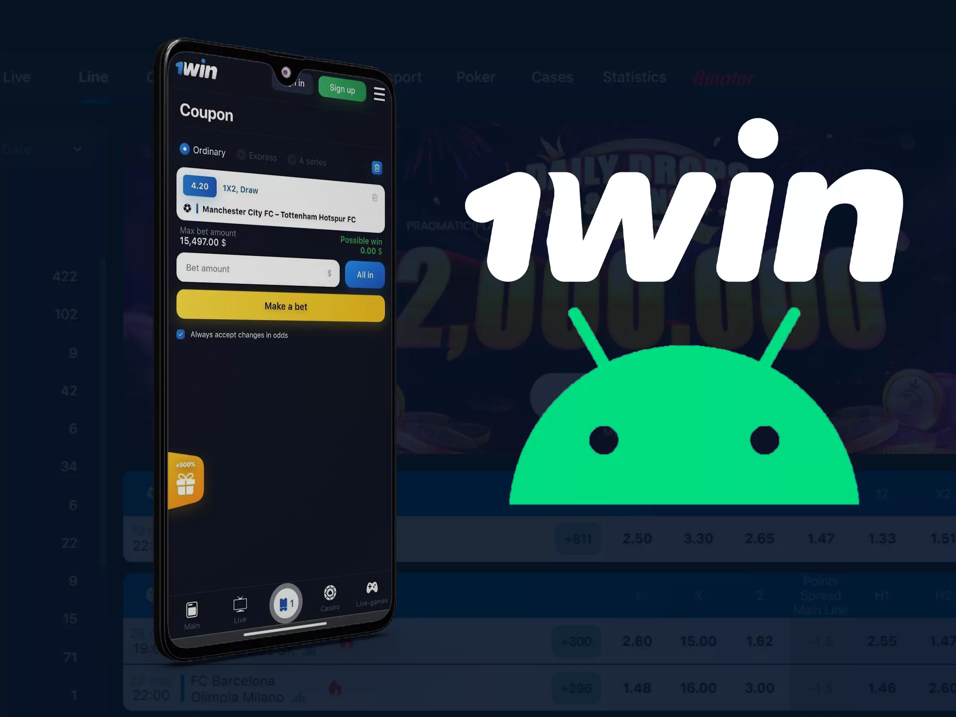 1win pour Android (apk)